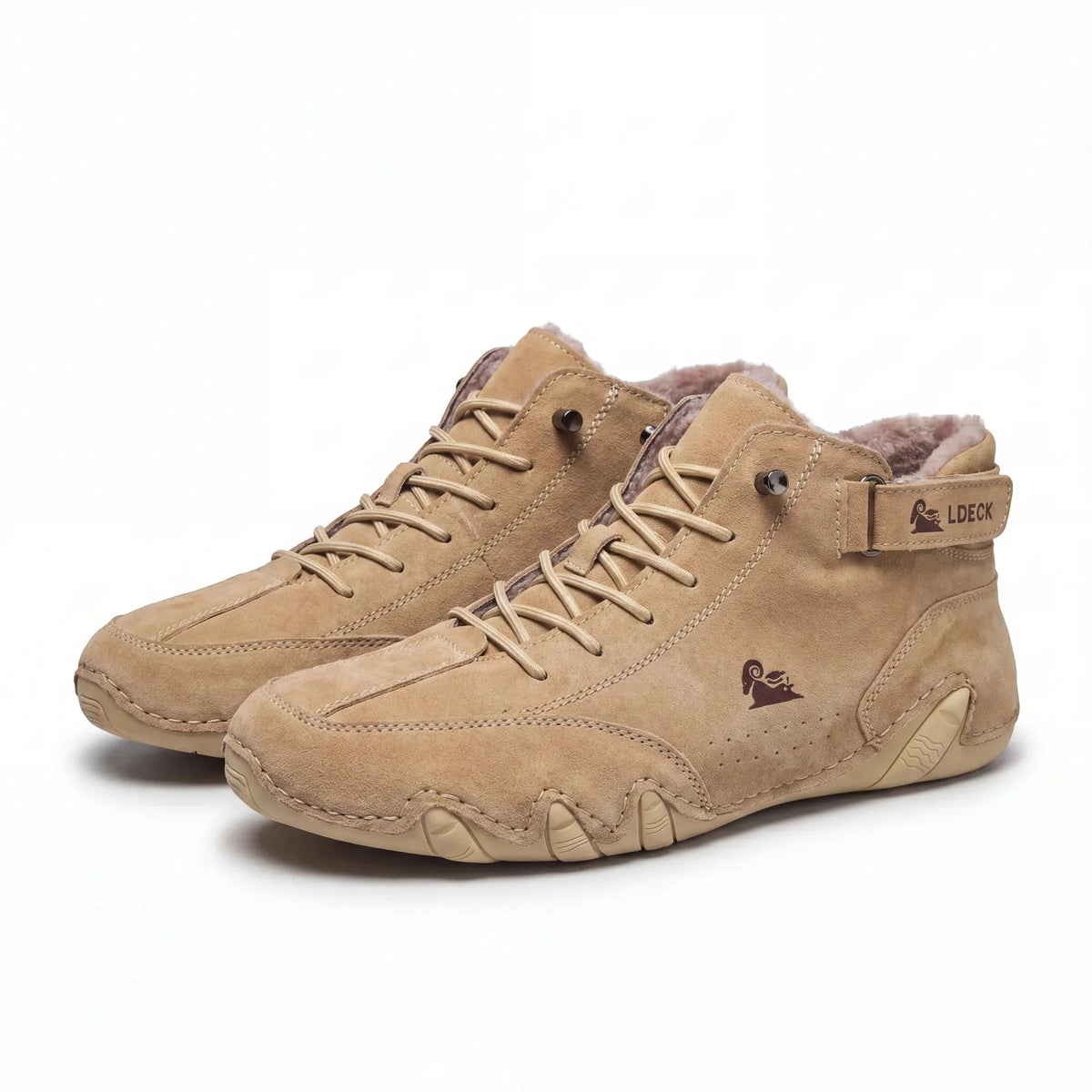 Chaussures Orthopédiques d'Hiver Doublure en Fourrure Imperméables Antidérapantes