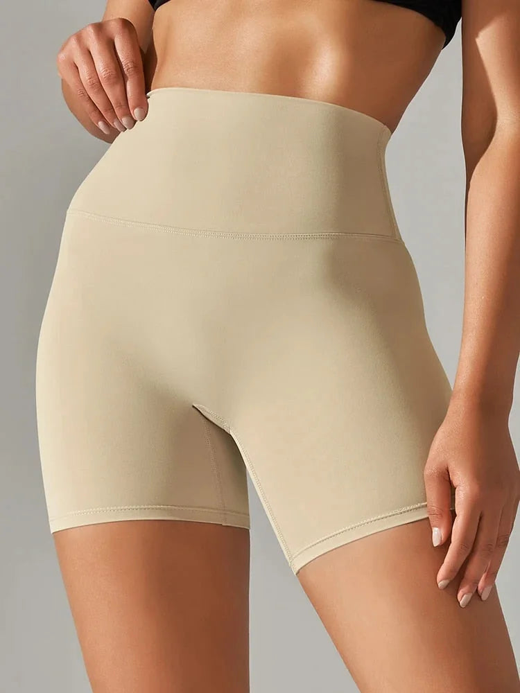 Short de Yoga Taille Haute Extensible et Respirant